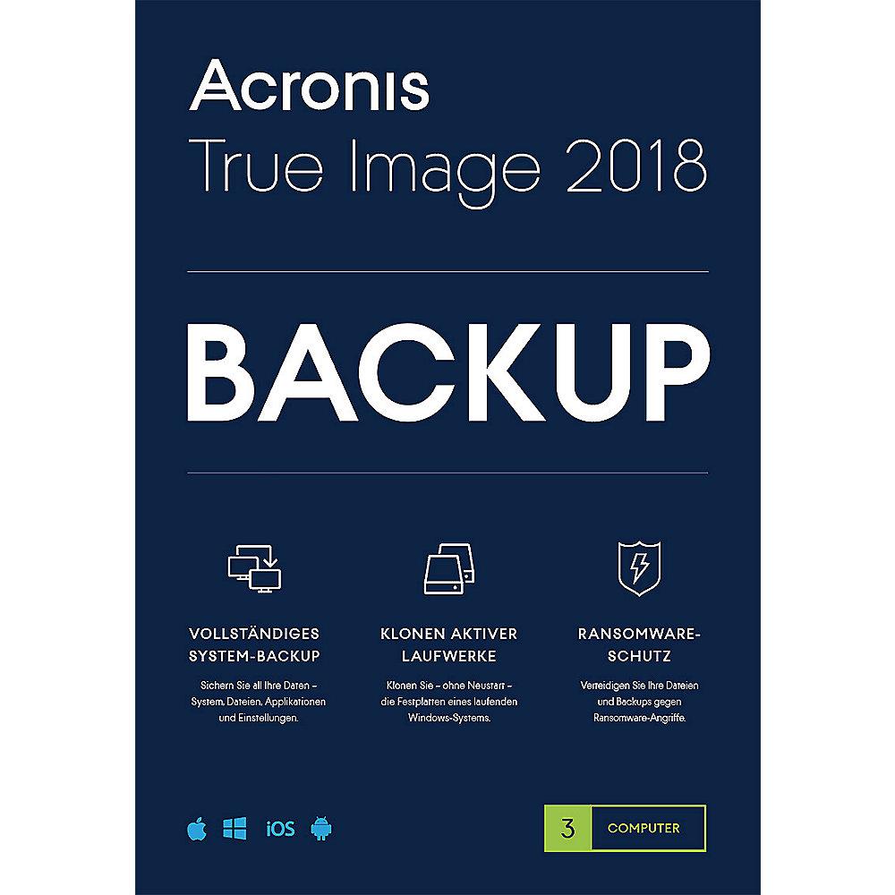 Acronis True Image 2018 3 PC MiniBox
