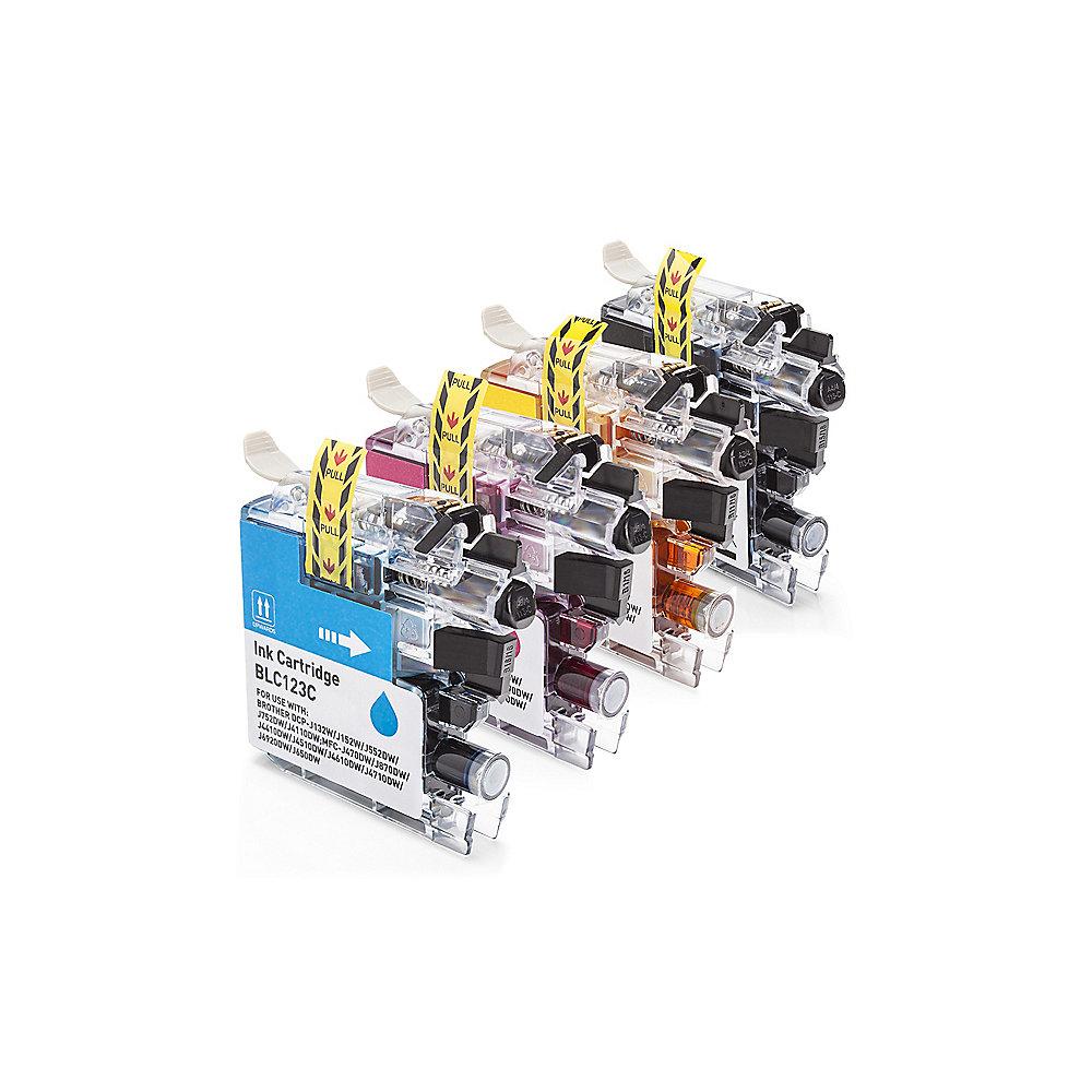 Alternative zu Brother LC-123VALBPDR Tintenpatronen Multipack (BK, C, M, Y)