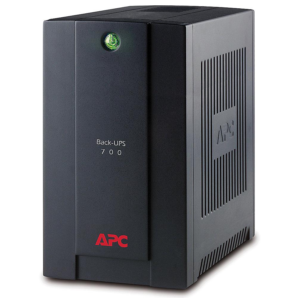APC Back-UPS 700VA AVR 4-fach Schutzkontakt (BX700U-GR)
