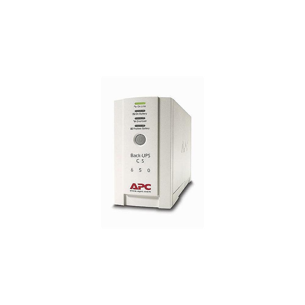APC Back-UPS USV CS-650 4-fach 650VA USB 1x RJ-45 (BK650EI)