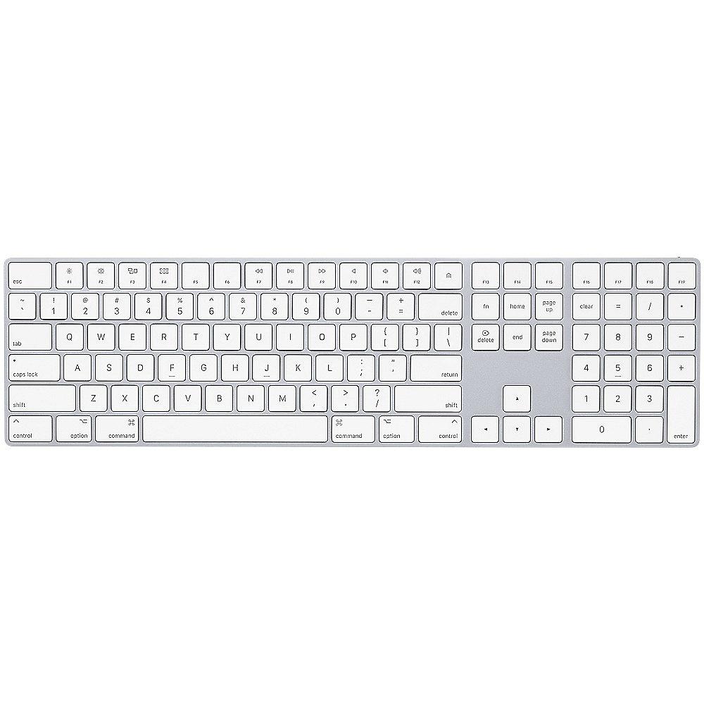 Apple Magic Keyboard mit Ziffernblock Silber (Englisch-International)