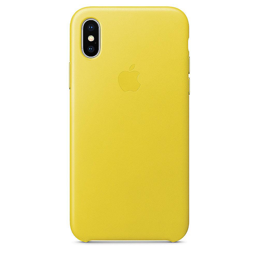 Apple Original iPhone X Leder Case-Frühlingsgelb