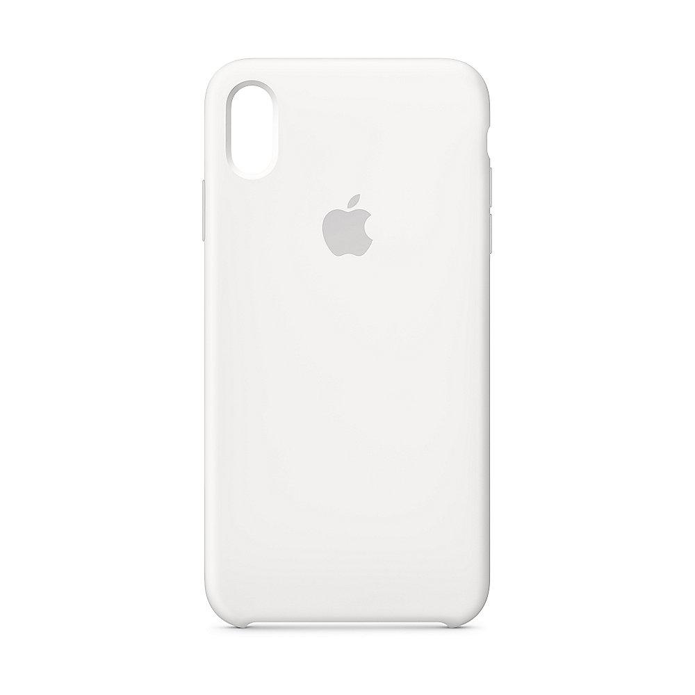 Apple Original iPhone XS Max Silikon Case-Weiß