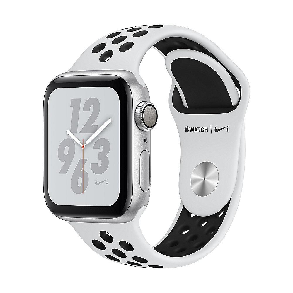 Apple Watch Nike  GPS 40mm Aluminiumgehäuse Silber Sportarmband Platinum Schwarz
