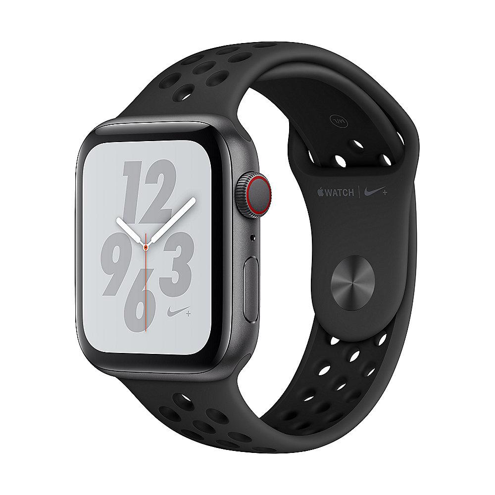 Apple Watch Nike  LTE 44mm Aluminiumgehäuse Space Grau Sportarmband Schwarz