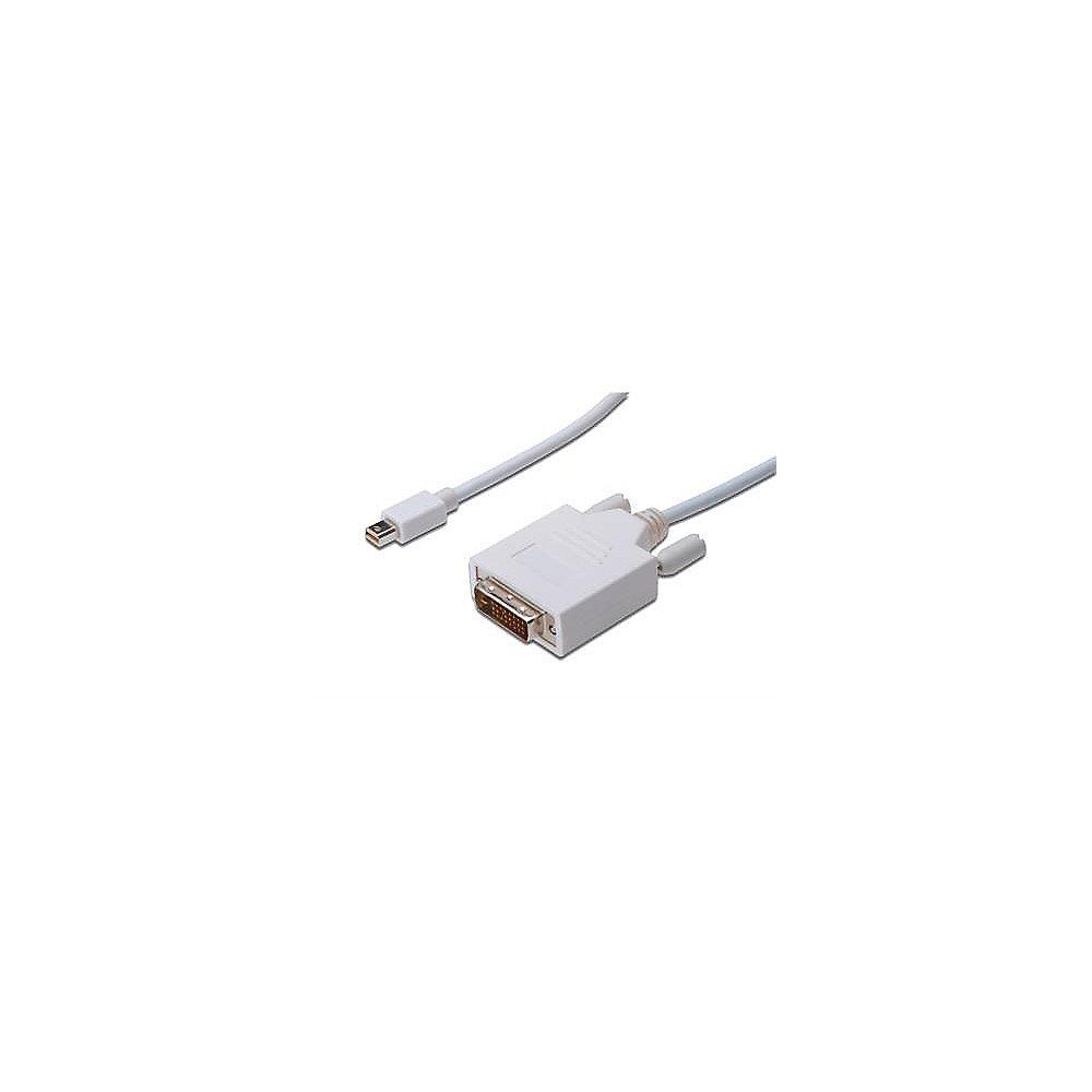 Assmann Displayport Adapterkabel 1m mini DP zu DVI St./St. weiß, Assmann, Displayport, Adapterkabel, 1m, mini, DP, DVI, St./St., weiß