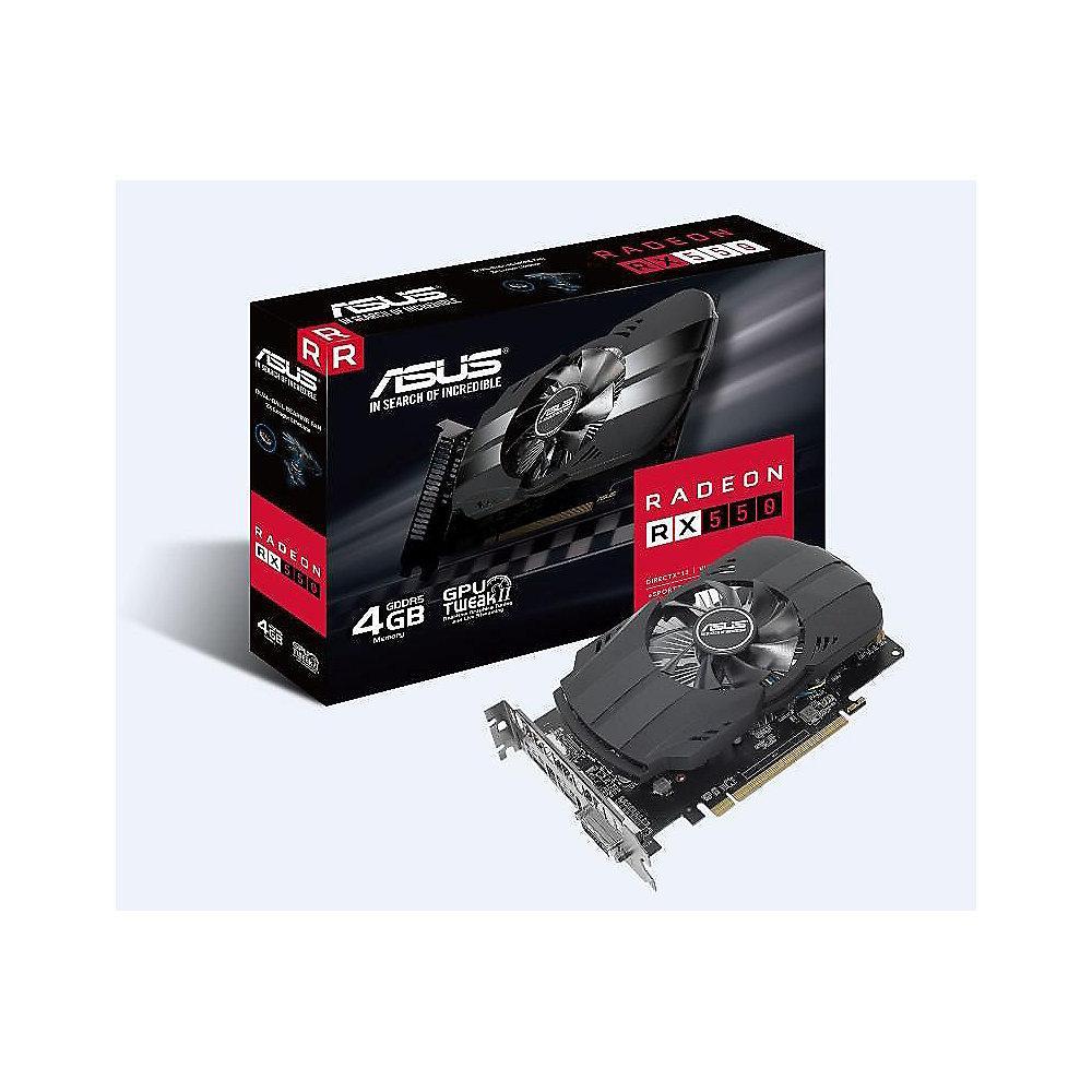 Asus AMD Radeon RX 550 Phoenix Grafikkarte 4GB GDDR5 HDMI/DP/DVI