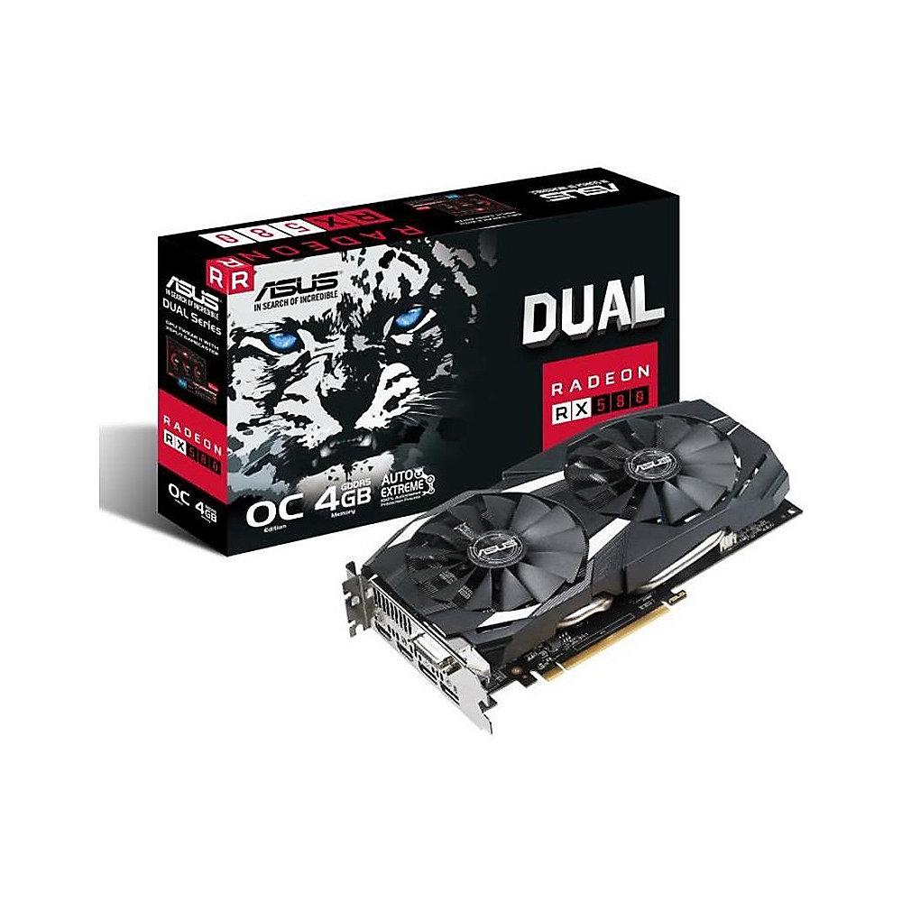 Asus AMD Radeon RX 580 OC Dual Grafikkarte 4GB GDDR5 2x HDMI/2xDP/DVI