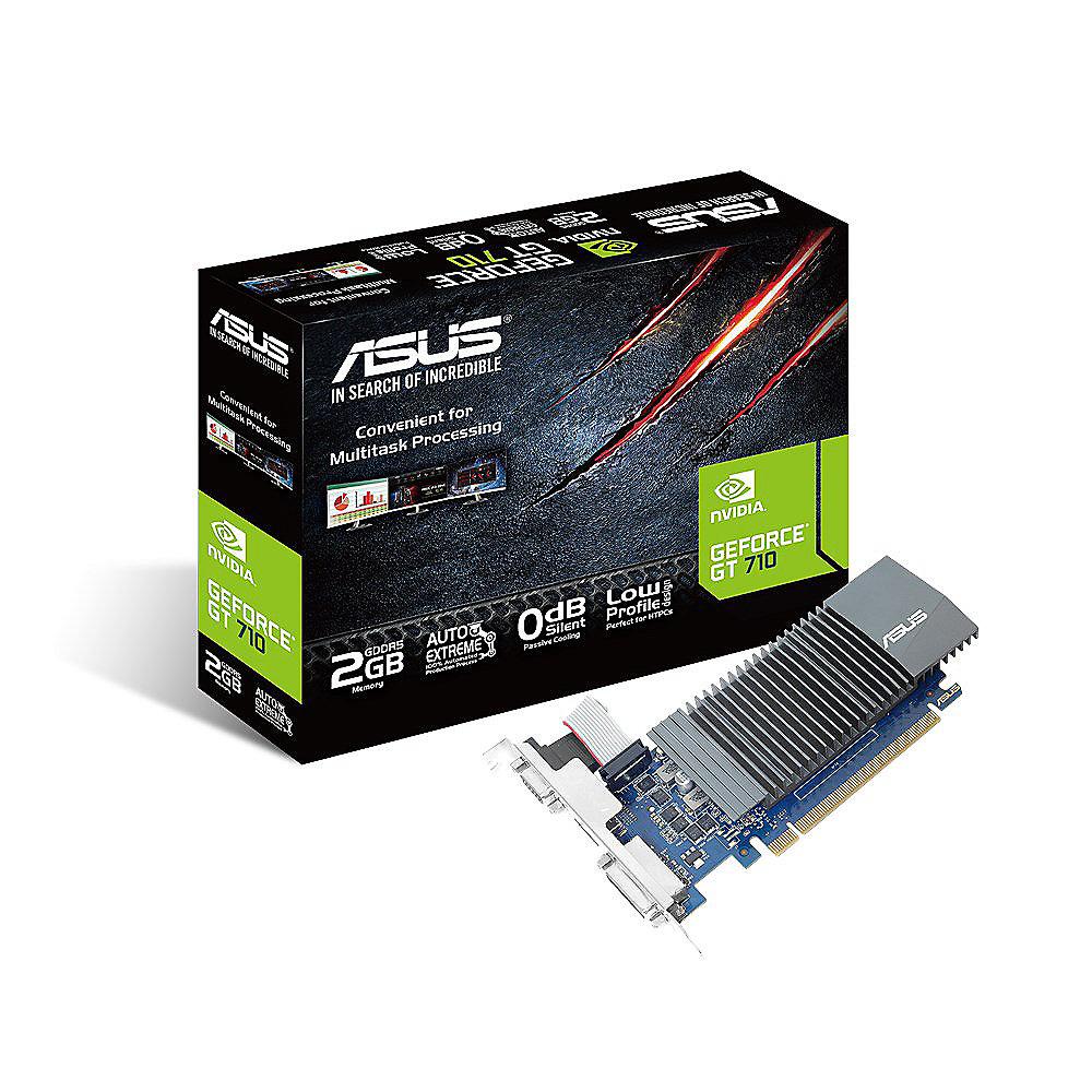 Asus GeForce GT 710-SL-2GD5-BRK 2GB PCIe VGA/DVI/HDMI passiv low profile