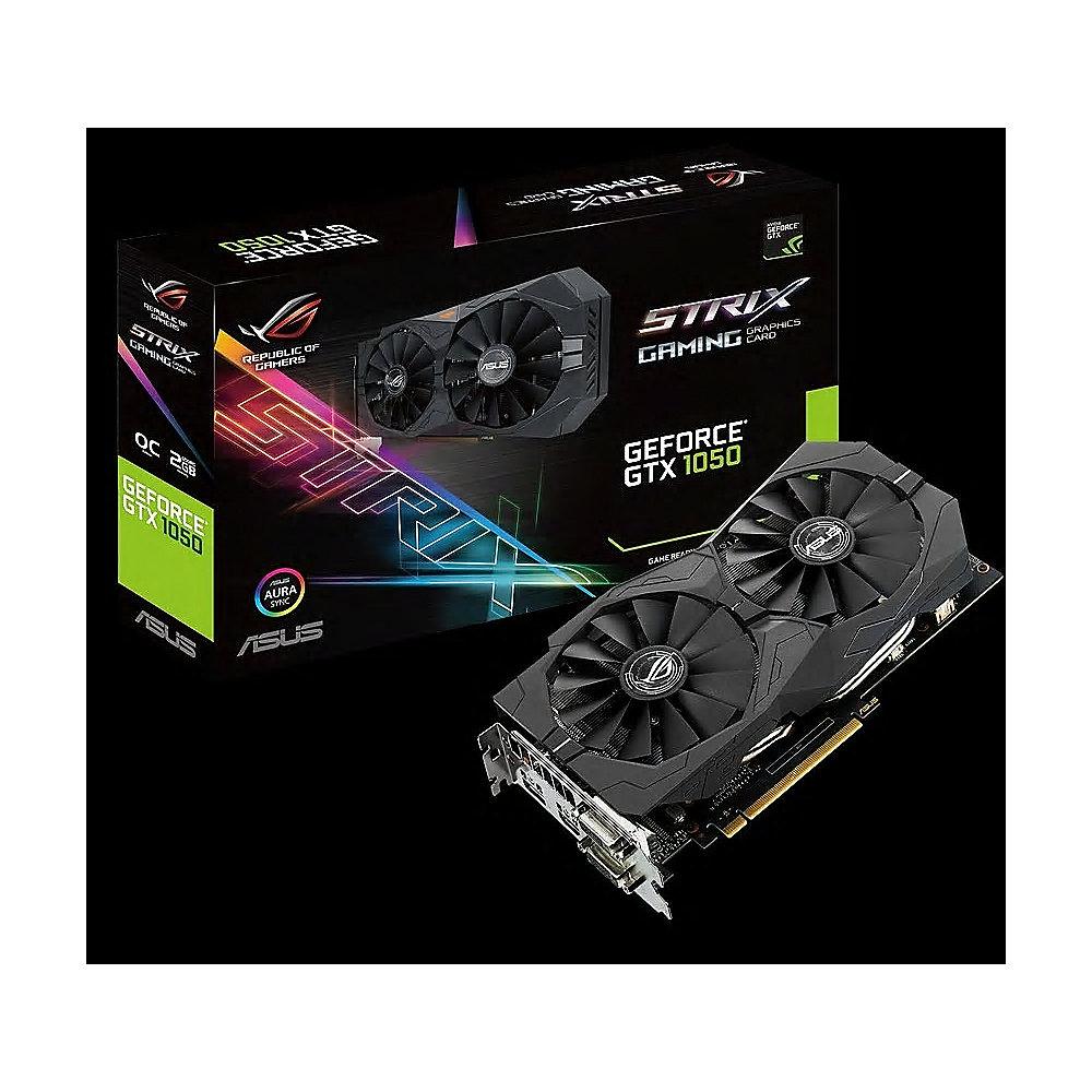 Asus GeForce GTX 1050 Strix OC ROG 2GB GDDR5 2xDVI/HDMI/DP Grafikkarte