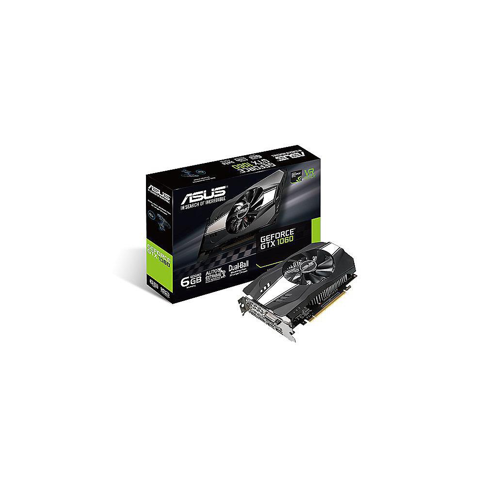 Asus GeForce GTX 1060 Phoenix 6GB GDDR5 Grafikkarte DVI/2xHDMI/2x DP