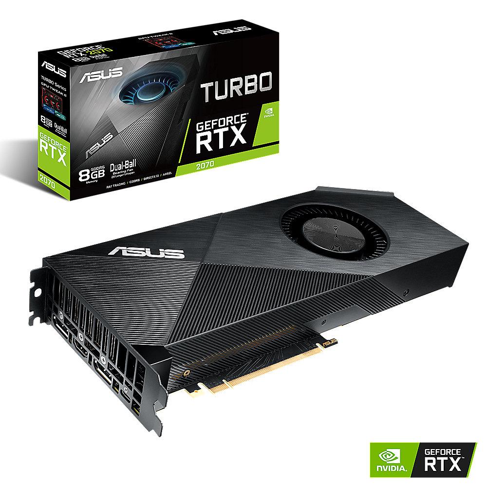 Asus GeForce RTX 2070 Turbo 8 GB GDDR6 Grafikkarte 2xDP/1xHDMI/USB