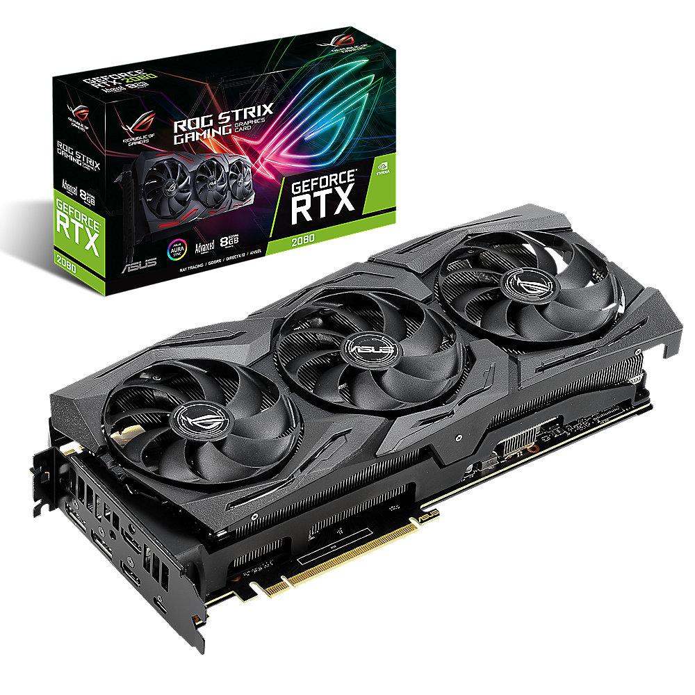 Asus GeForce RTX 2080 ROG Strix Adv. 8 GB GDDR6 Grafikkarte 2xDP/2xHDMI/USB