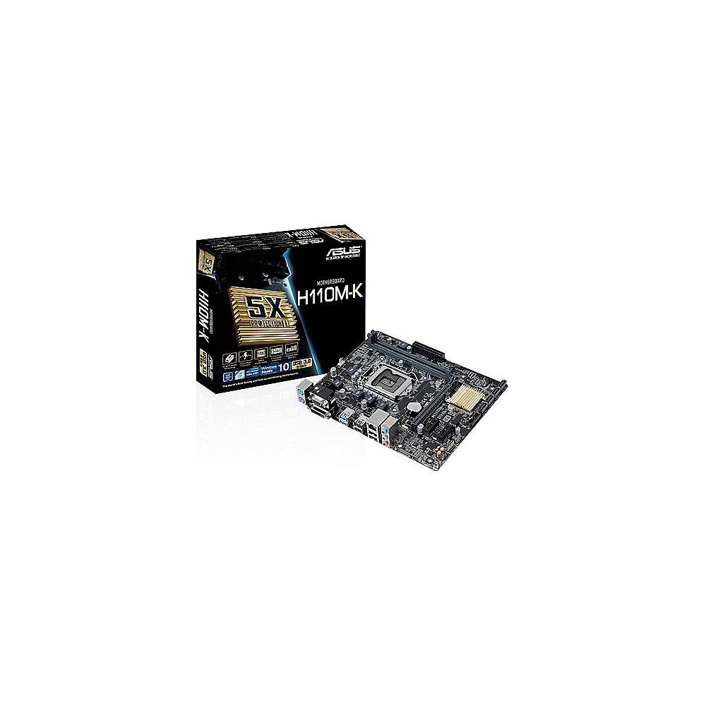 ASUS H110M-K GL/SATA600/DVI/VGA mATX Mainboard Sockel 1151
