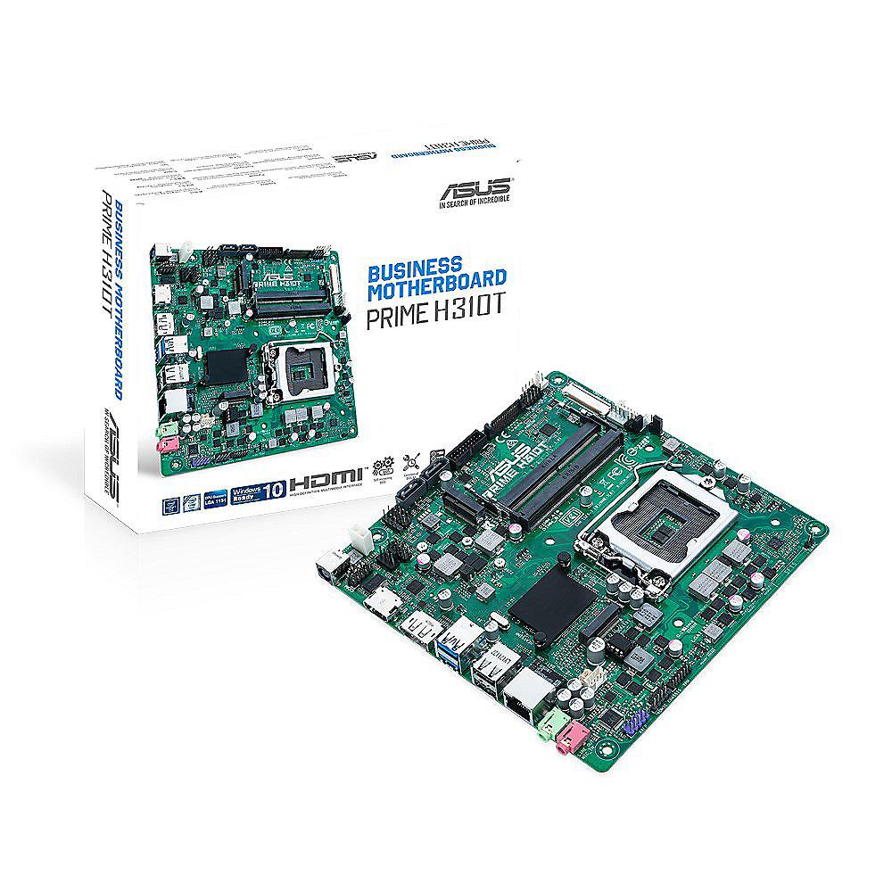 ASUS Prime H310T USB3.1(Gen1)/M.2/SATA600/HDMI/DP M-ITX Mainboard Sockel 1151
