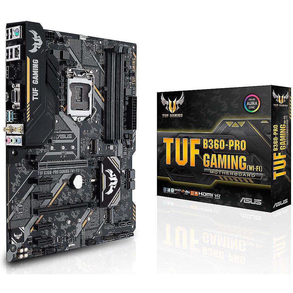 ASUS TUF B360-Pro GAMING (WIFI) ATX Mainboard 1151 HDMI/VGA/M.2/WLAN/BT