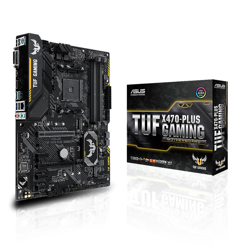 ASUS TUF X470-Plus Gaming ATX Mainboard Sockel AM4 USB3.1(Gen2 Typ C)/M.2