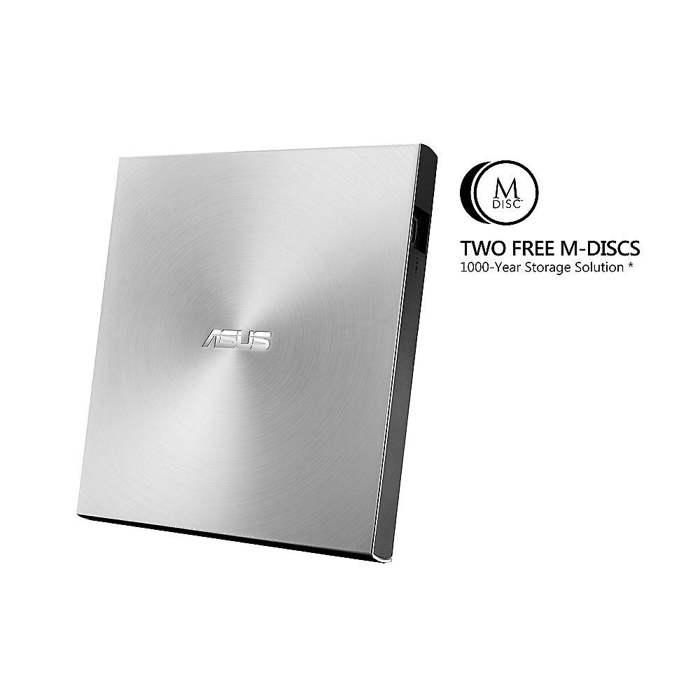 Asus Zen Drive SDRW-08U7M-U 8x DVD Slim Brenner MDisk USB2.0 Silber, Asus, Zen, Drive, SDRW-08U7M-U, 8x, DVD, Slim, Brenner, MDisk, USB2.0, Silber