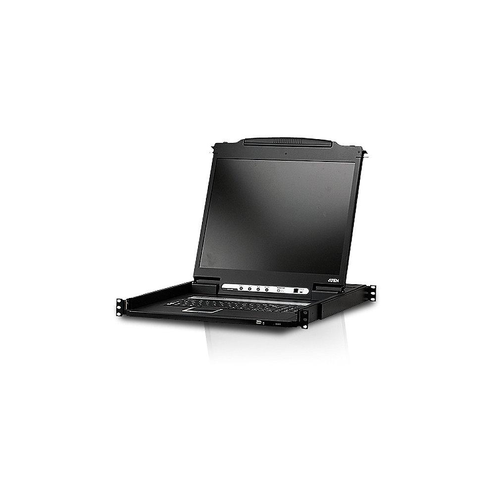 Aten CL6700 19-Zoll-DVI-LCD-Konsole (USB) schwarz