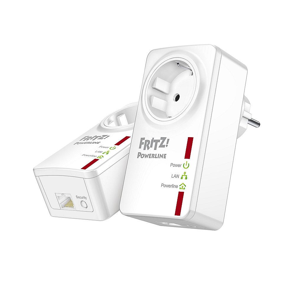 AVM FRITZ!Powerline 530E Set (500 Mbit/s, Fast-Ethernet-LAN, Steckdose)