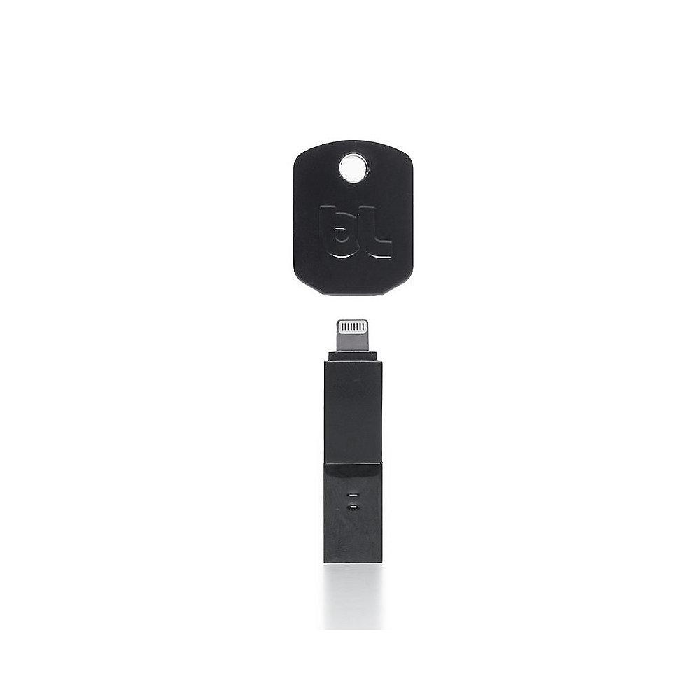 Bluelounge Kii USB - Lightning Adapter Stecker schwarz