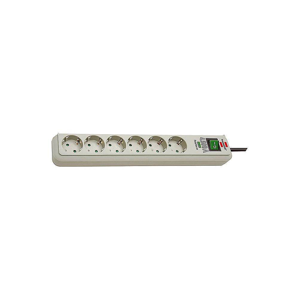Brennenstuhl Eco-Line Überspannungsschutz-Steckdosenleiste 6-fach 1,5m lichtgrau