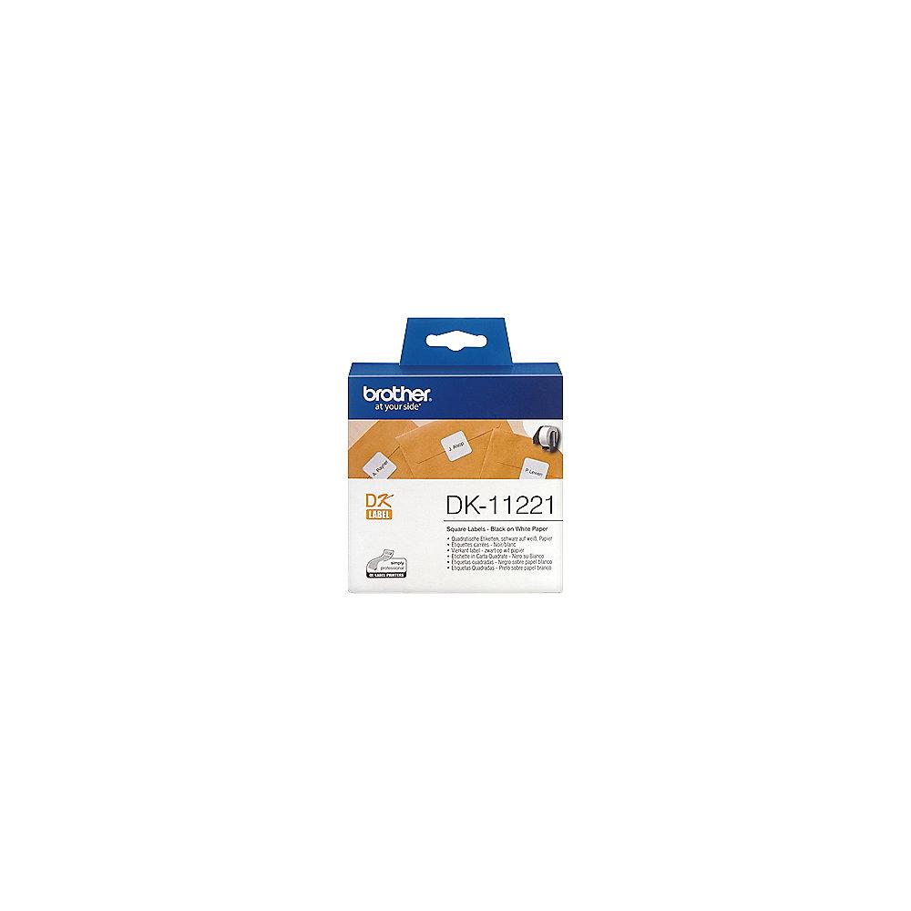 Brother DK11221 Quadratische Etiketten (Papier) - 23 x 23 mm