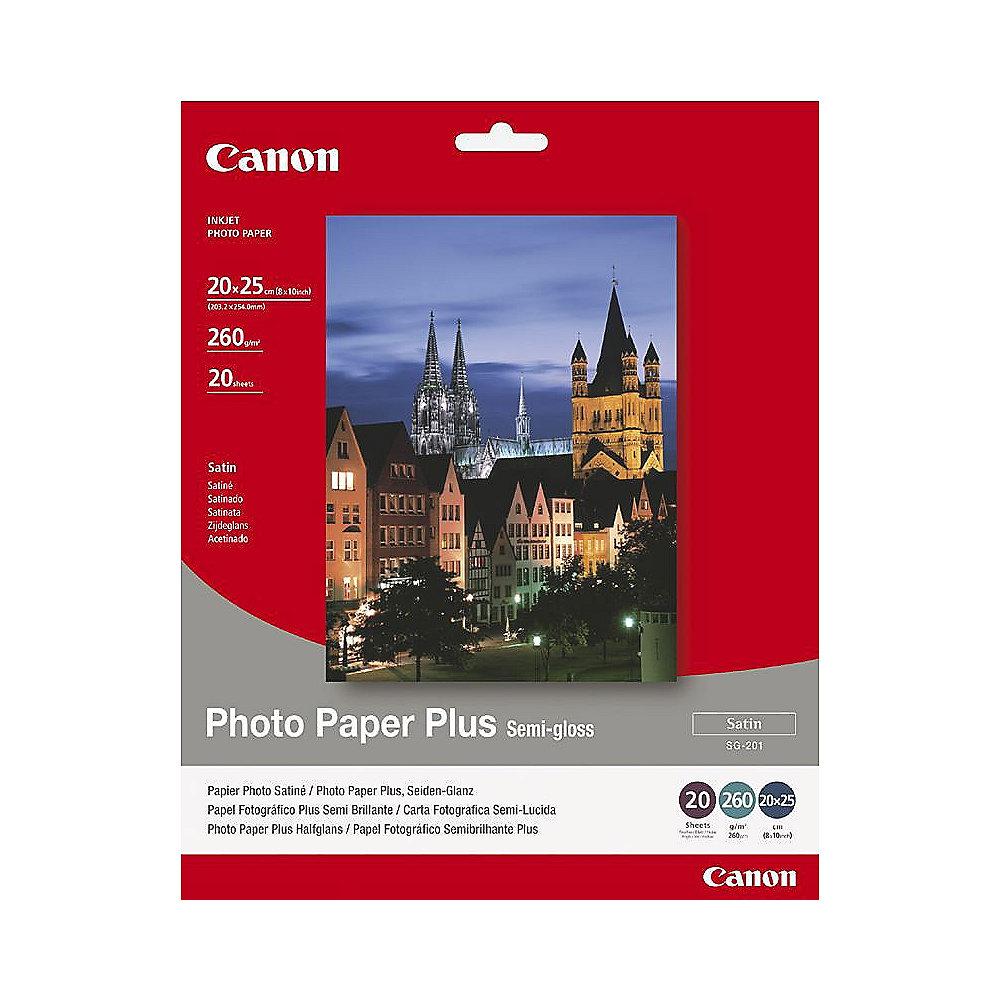 Canon 1686B018 Fotopapier SG-201, seidenmatt, 20 Blatt, 260 g/m²