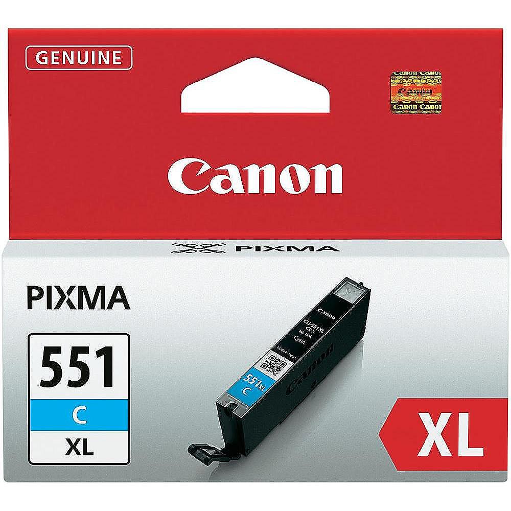 Canon 6444B004 Druckerpatrone cyan CLI-551XL C hohe Ergiebigkeit