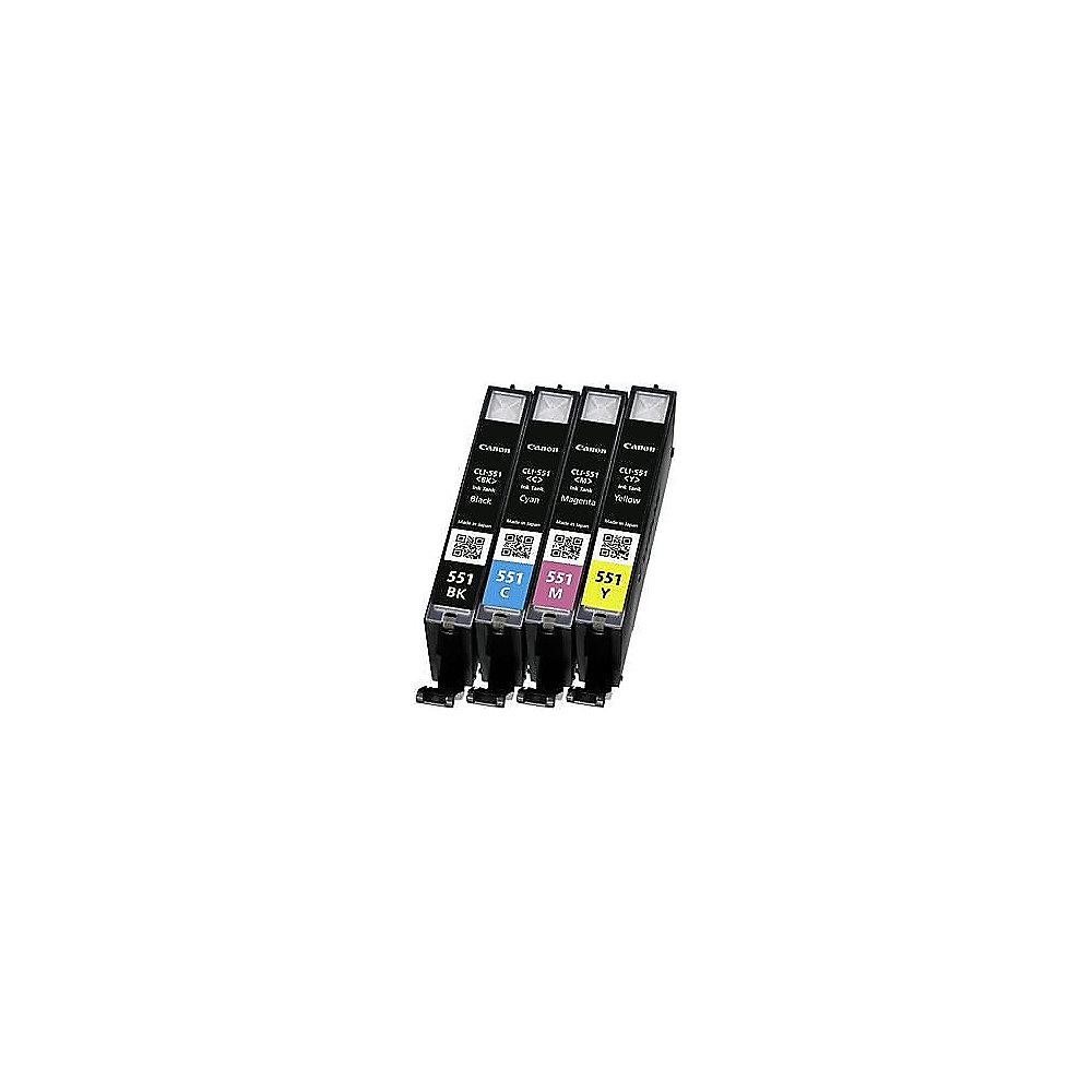 Canon CLI-551 Druckerpatronen Multipack Cyan Magenta Gelb Schwarz 6509B009