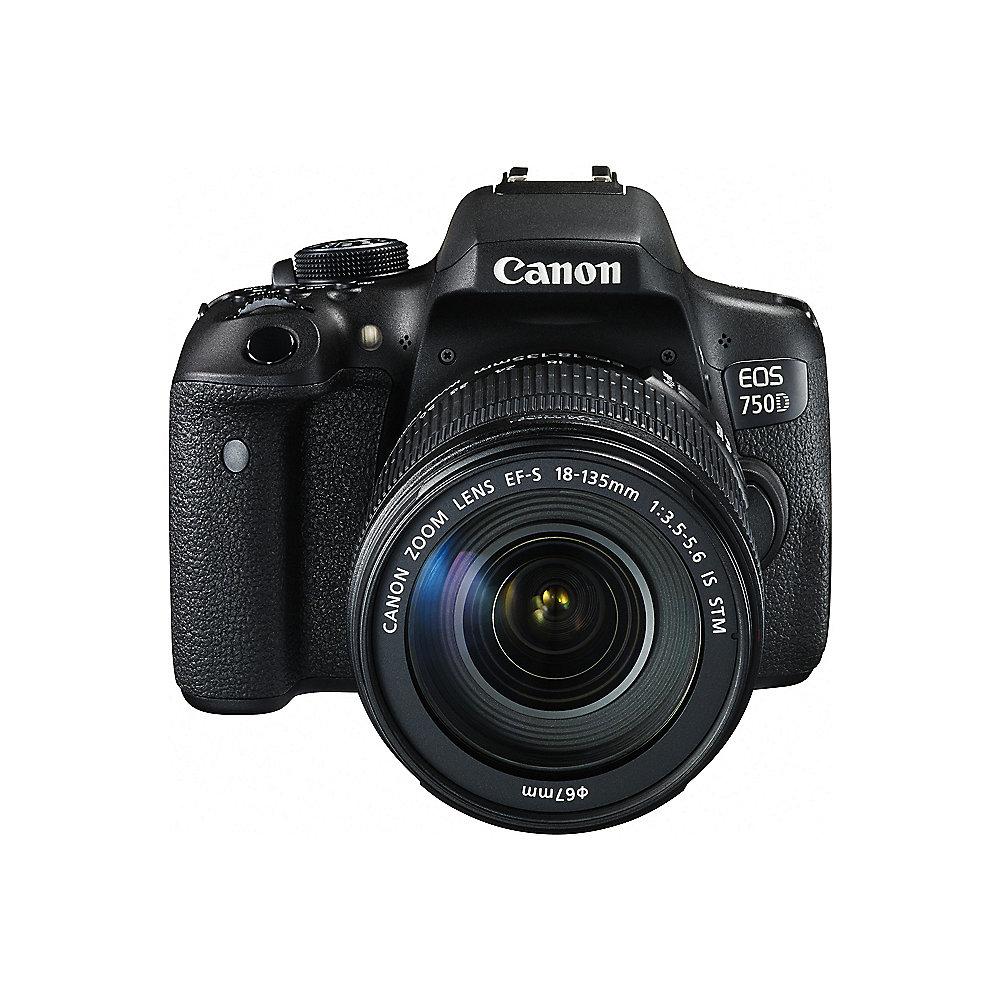 Canon EOS 750D Kit 18-135mm IS STM Spiegelreflexkamera, Canon, EOS, 750D, Kit, 18-135mm, IS, STM, Spiegelreflexkamera