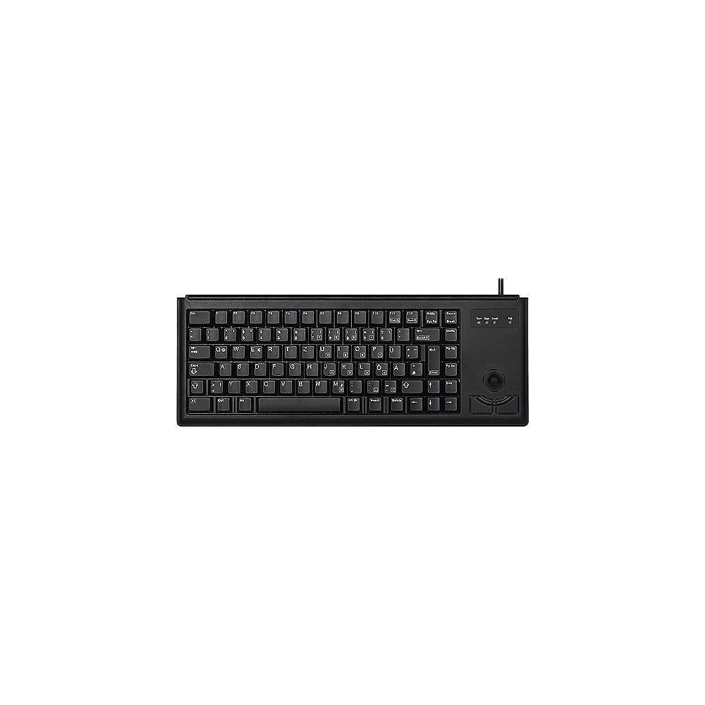 Cherry G84-4400 Ultraflache Tastatur mit Trackball PS/2 schwarz, Cherry, G84-4400, Ultraflache, Tastatur, Trackball, PS/2, schwarz