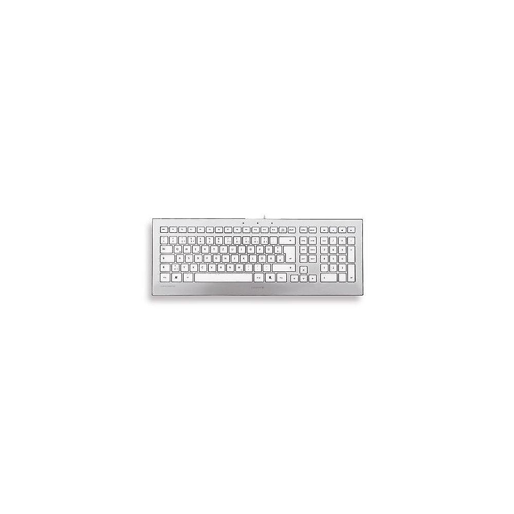 Cherry JK-0350DE STRAIT Corded Multimedia Keyboard USB silber, Cherry, JK-0350DE, STRAIT, Corded, Multimedia, Keyboard, USB, silber