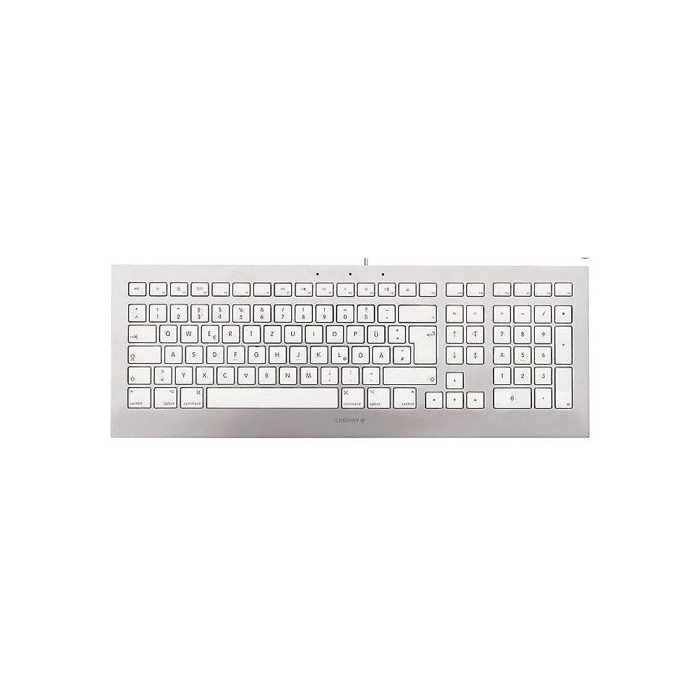 Cherry JK-0370DE STRAIT 3.0 For Mac Corded Multimedia Keyboard USB silber, Cherry, JK-0370DE, STRAIT, 3.0, For, Mac, Corded, Multimedia, Keyboard, USB, silber