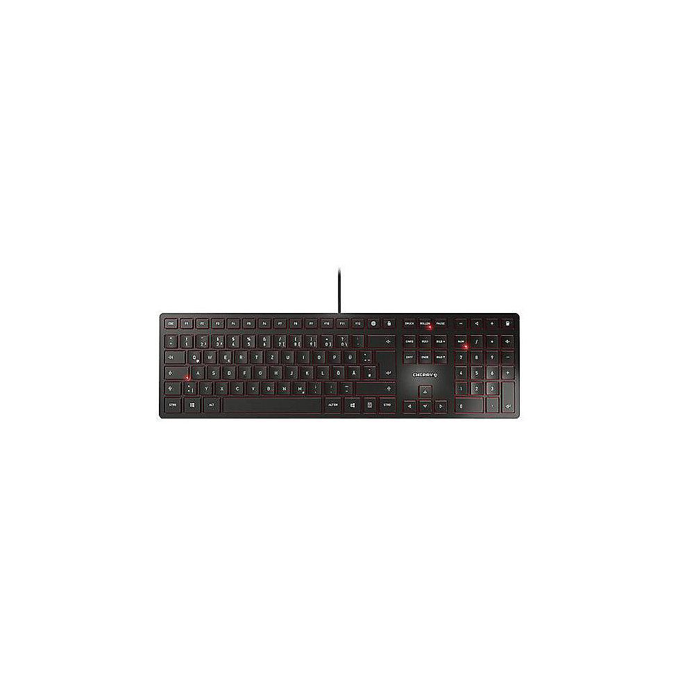 Cherry KC 6000 Slim Keyboard USB schwarz JK-1600DE-2