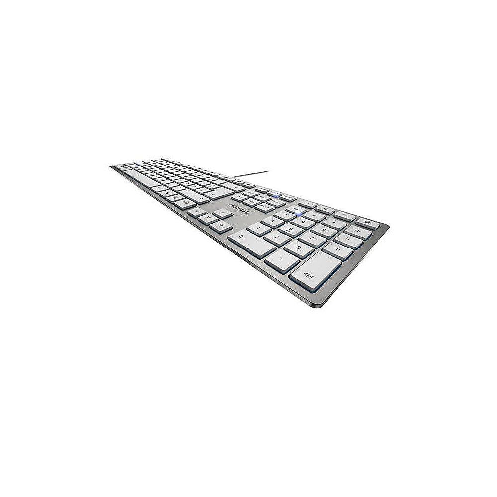 Cherry KC 6000 Slim Keyboard USB silber JK-1600DE-1