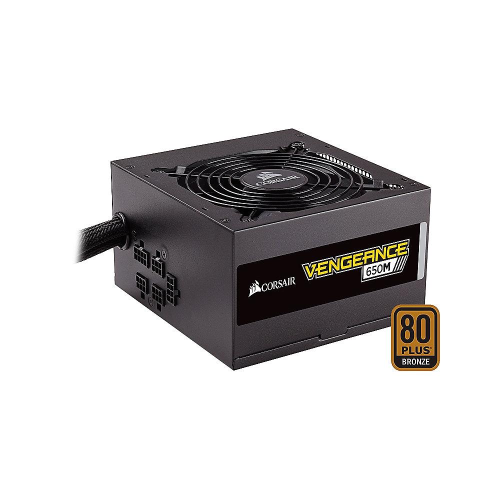 Corsair Vengeance V650M ATX12V 2.4 Netzteil 80  Bronze Teilmodular 120mm Lüfter