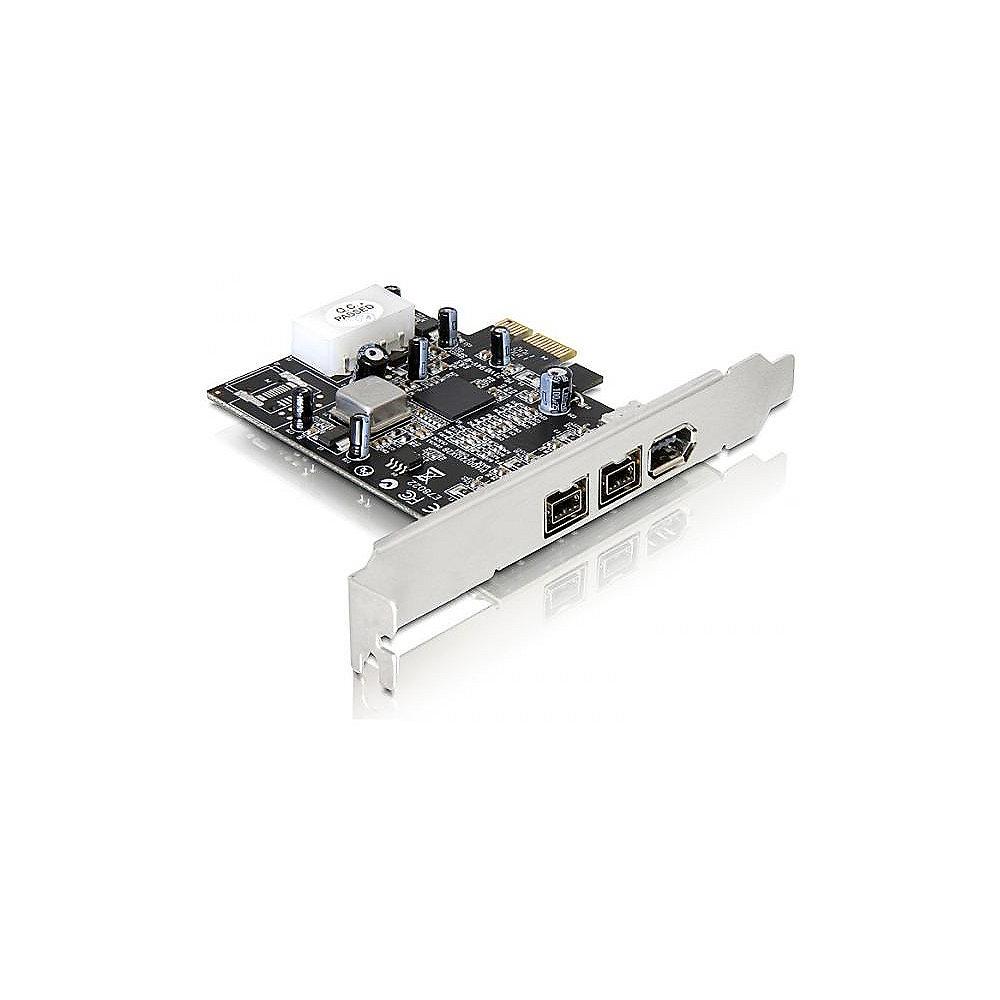 DeLOCK 3-Port FireWire PCIe-Karte (2x FW800, 1x FW400) Mac/PC