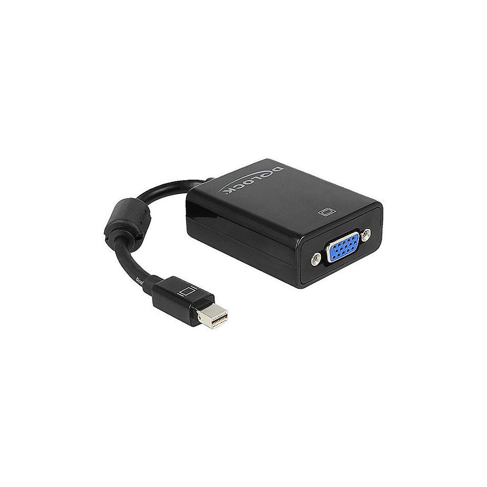 DeLOCK Adapterkabel 0,12m mini Displayport zu VGA St./Bu. passiv schwarz