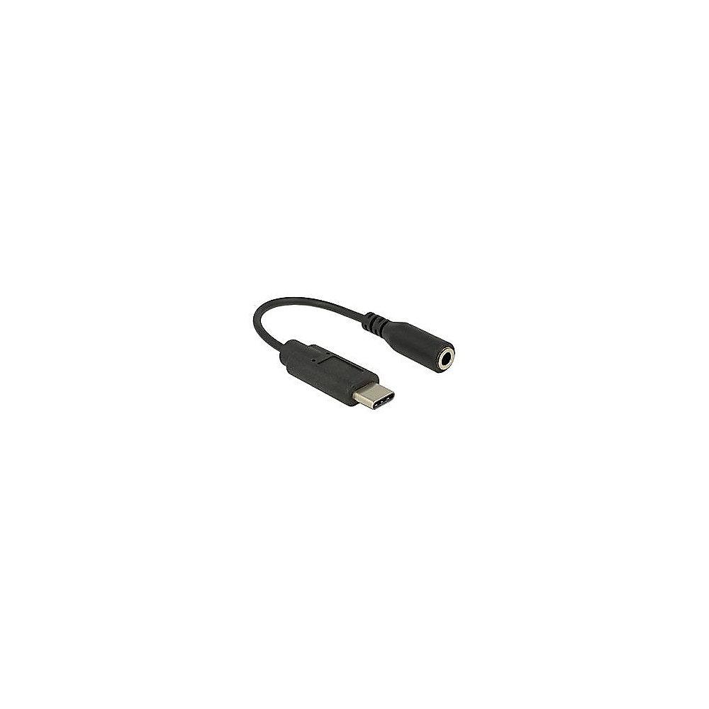 DeLOCK Audio Adapter 0,14m USB Type-C St. zu Klinke Bu. schwarz