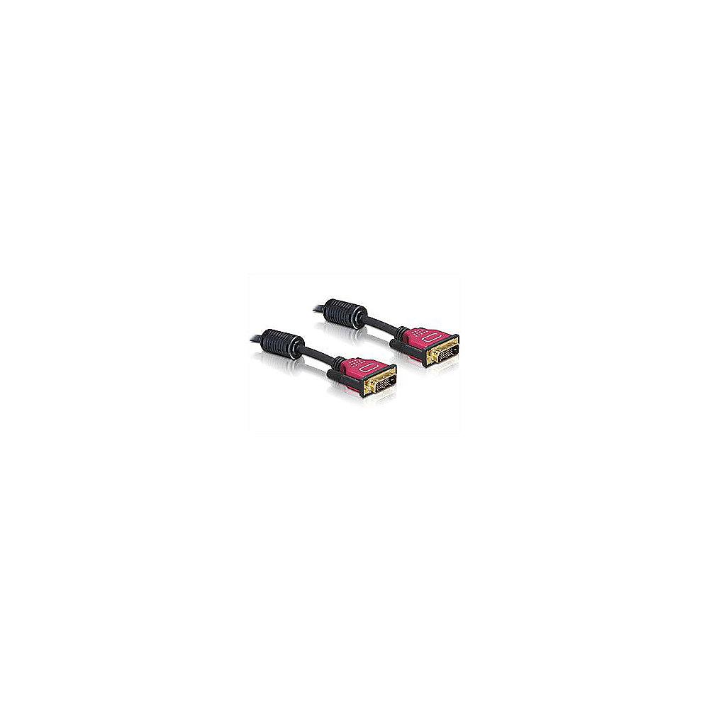 DeLOCK DVI Kabel 2m 24 1 Premium St./St. 84345 schwarz
