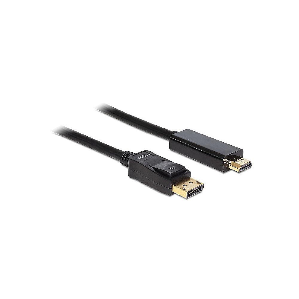 DeLOCK Kabel 2m Displayport zu HDMI St./St. High Speed passiv 82587 schwarz