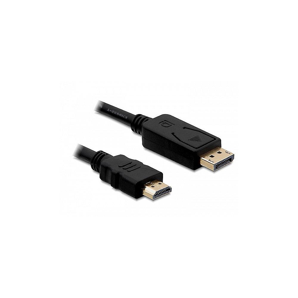 DeLOCK Kabel 3m Displayport zu HDMI St./St. High Speed passiv 82435 schwarz