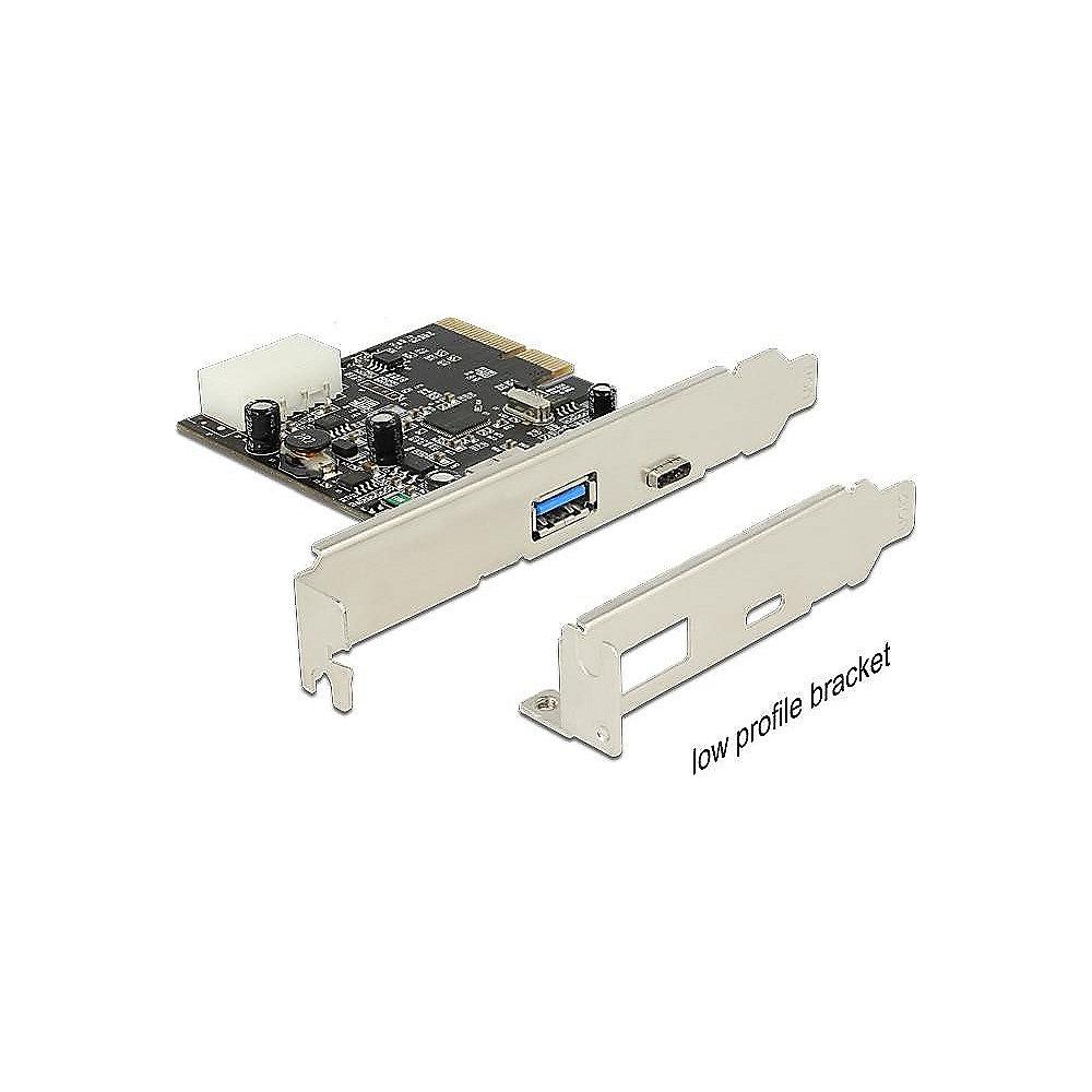 DeLOCK PCI Express Karte > 2x USB 3.1 Gen2 Typ C und A Buchsen