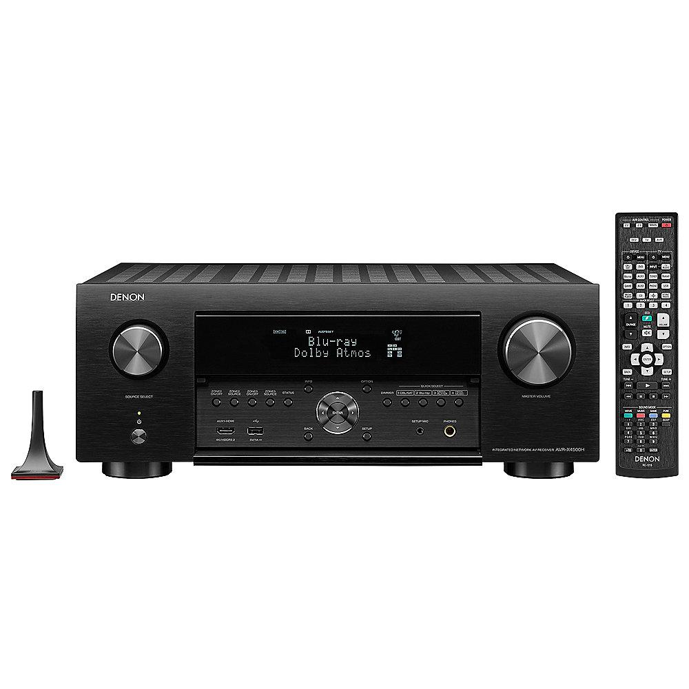 Denon AVR-X4500H 9.2 AV-Receiver WLAN Dolby Atmos Auro-3D ready HEOS, schwarz, Denon, AVR-X4500H, 9.2, AV-Receiver, WLAN, Dolby, Atmos, Auro-3D, ready, HEOS, schwarz