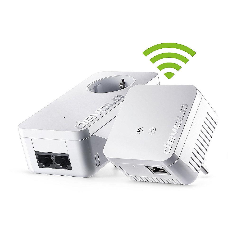 devolo dLAN 550 WiFi Starter Kit (500Mbit, 2er Kit, Powerline   WLAN, 1xLAN)