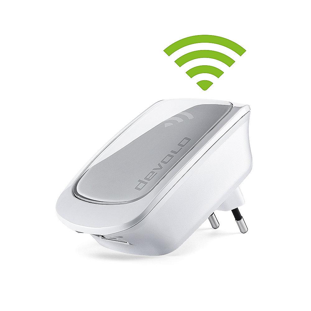 devolo WiFi Repeater (300Mbit, 1xLAN, WPS, WLAN Repeater, Extender, Verstärker)