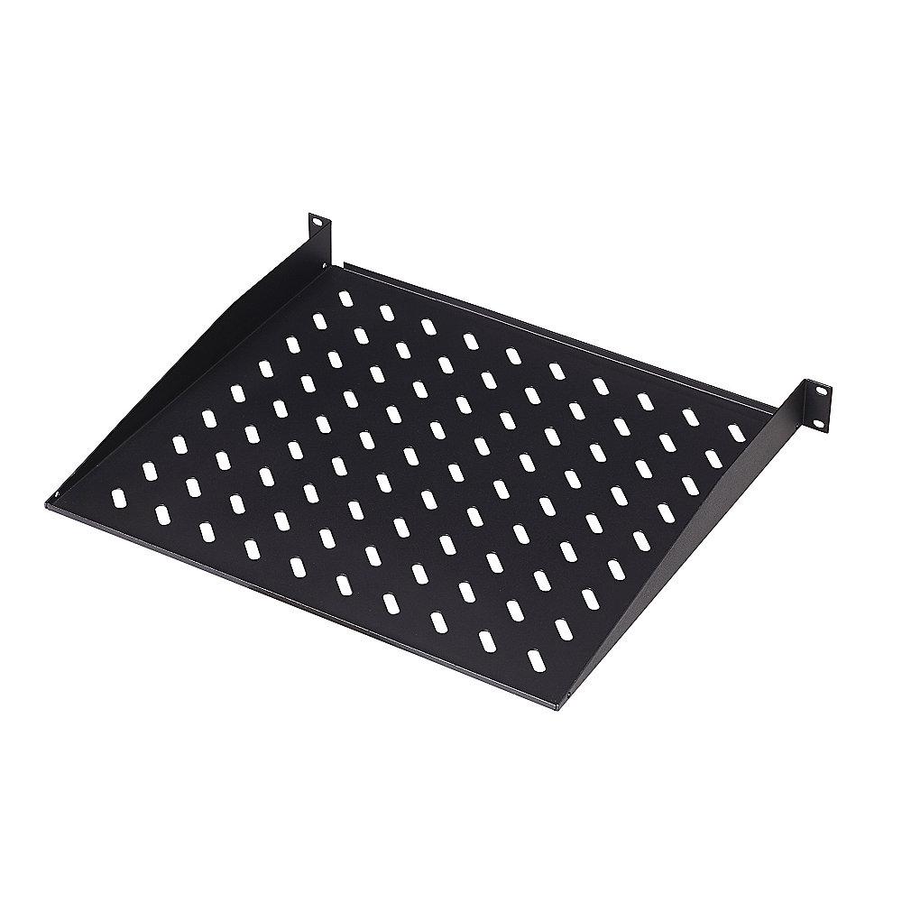 DIGITUS 1HE DN-19 TRAY-1-SW Fachboden für Außenmontage Bis 15kg schwarz