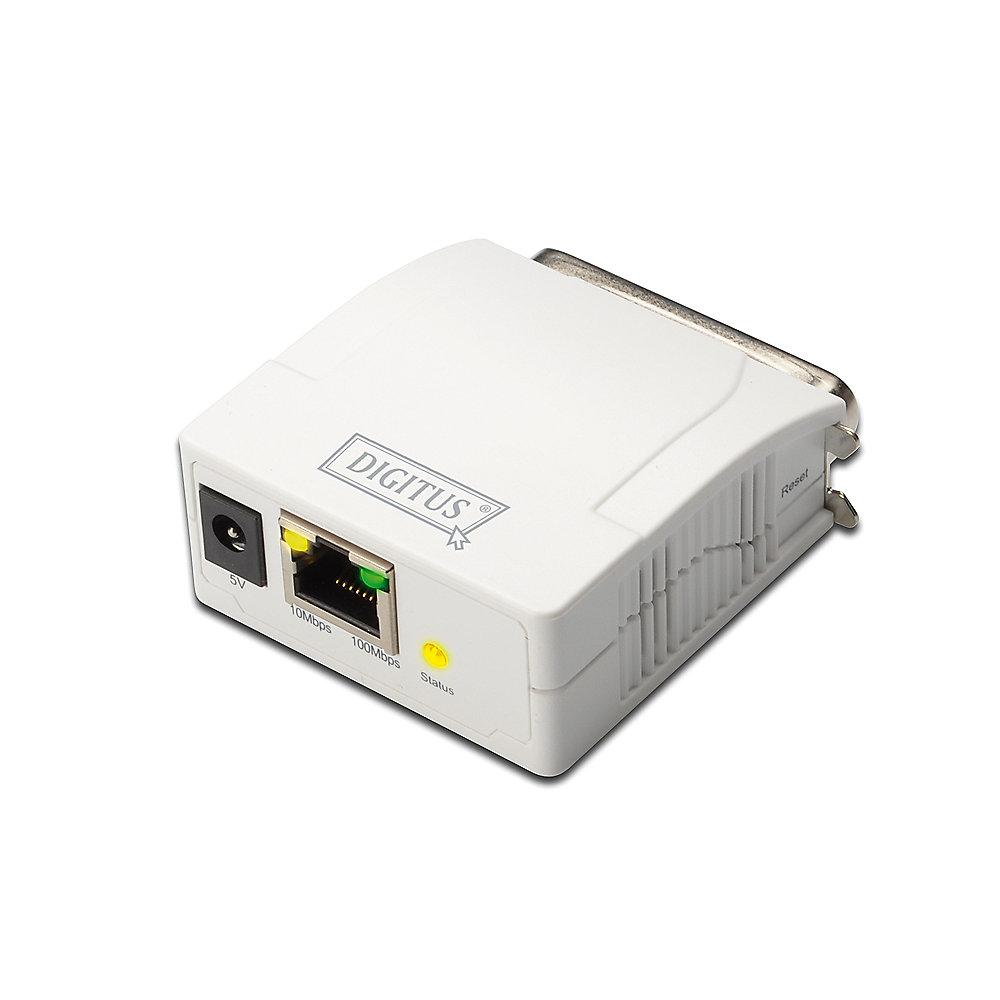 DIGITUS Fast Ethernet Parallelport Printserver