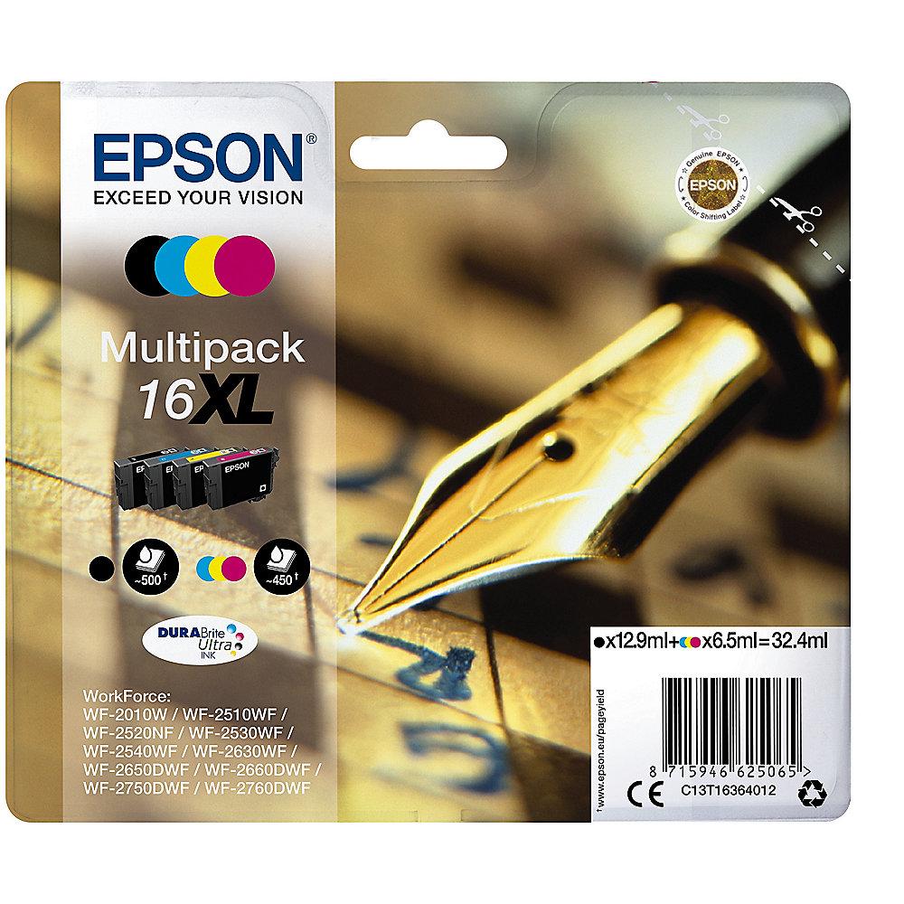 Epson 16XL Original Druckerpatronen Multipack Schwarz Cyan Magenta Gelb T1636
